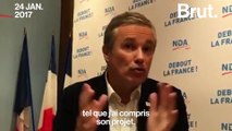 Avant, Nicolas Dupont-Aignan et le Front National c'était différent