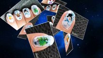 CHRISTMAS WATER DECAL NAILS EASY SIMPLE NAIL ART DESIGN _ MELINEY HOW TO VIDEO-Hldp3t