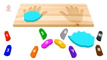 Learn Colors and Numbers Wooden Hands and Fingers Kids Educational Toy _ Kids Color Learning Videos-k6Rh
