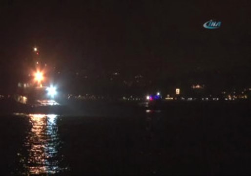 Beykoz Açıklarında Bir Geminin Çektiği Barç Battı