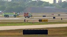 Avião faz pouso de emergência após perder pneu na Flórida
