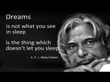 Abdul Kalam's most famous quotes, a tribute to him