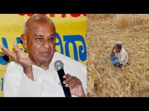 Former PM Deve Gowda begins hunger strike on Farmer's suicide