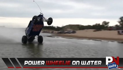 Watch This Massive Power Wheelie On Water
