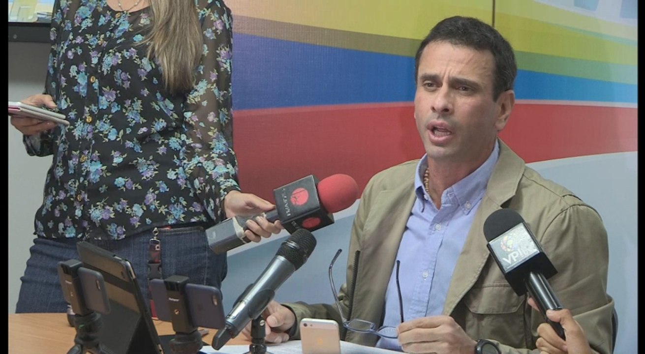 Capriles: Maduro busca evitar en Venezuela elecciones "libres y democráticas"