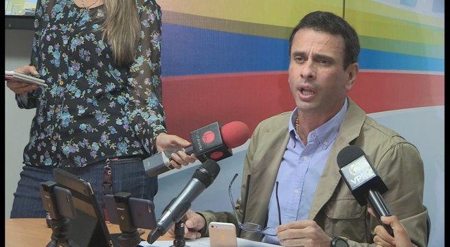 Capriles: Maduro busca evitar en Venezuela elecciones libres y democráticas