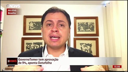 Camarotti comenta pesquisa sobre avaliação do governo Temer