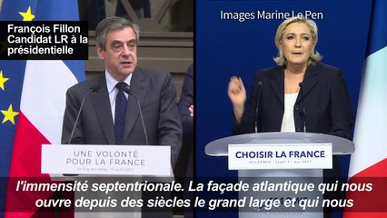Présidentielle: Le Pen plagie un récent discours de Fillon