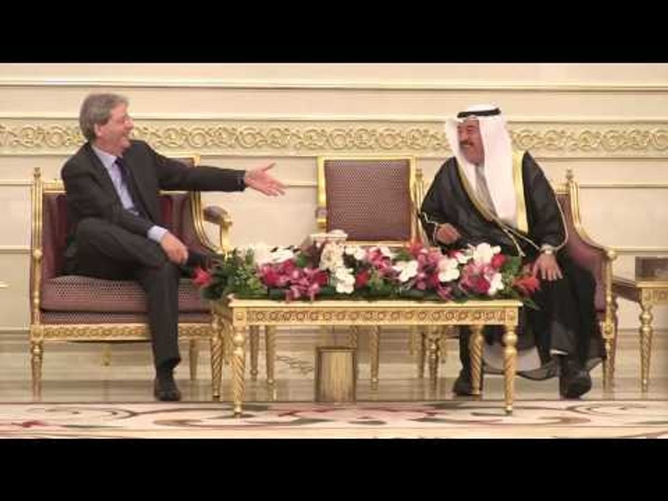 Kuwait - L'arrivo di Gentiloni (30.04.17)