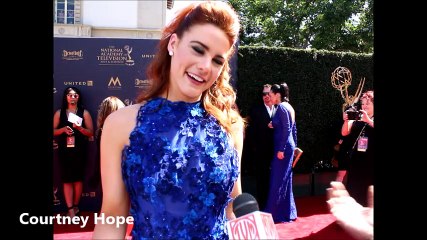 Courtney Hope of The Bold and the Beautiful at 2017 Daytime Emmy Awards