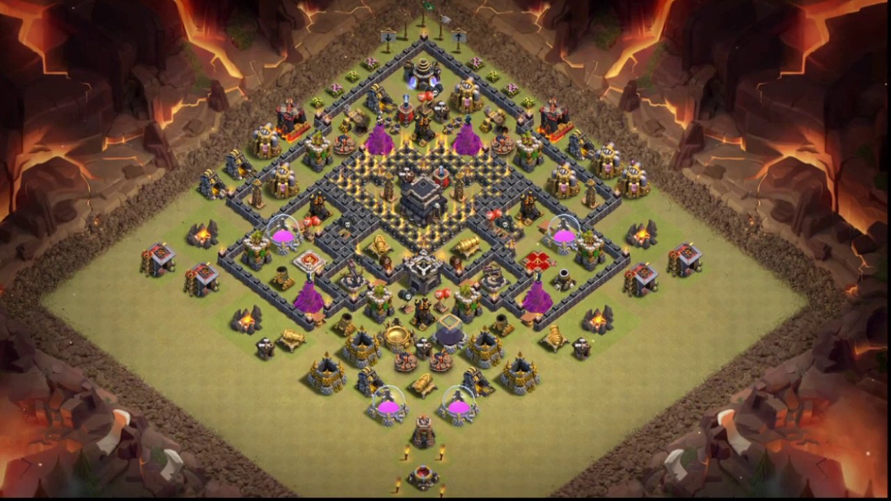 Clash Of Clans - Testando o layout de guerra CV9  #3/ Testing TH9 war layout #3