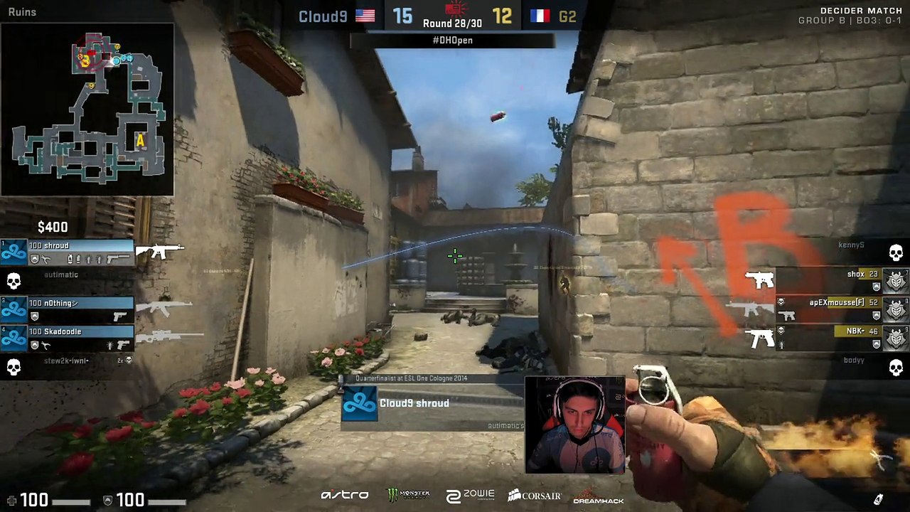 CSGO: n0thing 1v2 for the map