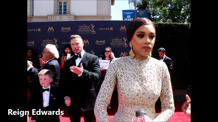 Reign Edwards of The Bold and the Beautiful at 2017 Daytime Emmy Awards