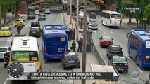 Tentativa de assalto acaba em tiroteio e morte dentro de ônibus