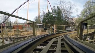 Mystic Timbers Roller Coaster REAL Front Seat POV Kings Island Ohio