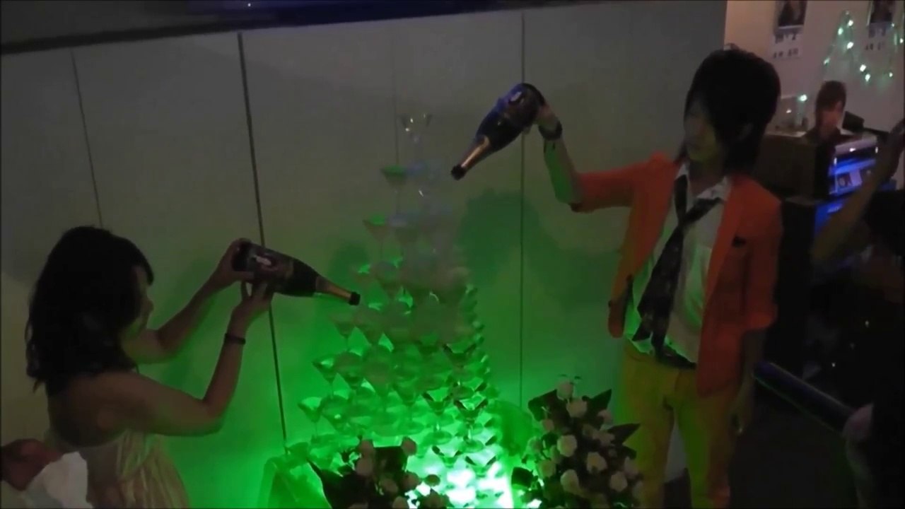 名古屋のナンバー1のホストに！誕生日参加,シャンパンタワー,ドキュメント,host club,hostess Customer,japan