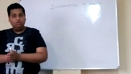Introduction To Interpretation of Statute by YASH SHARMA