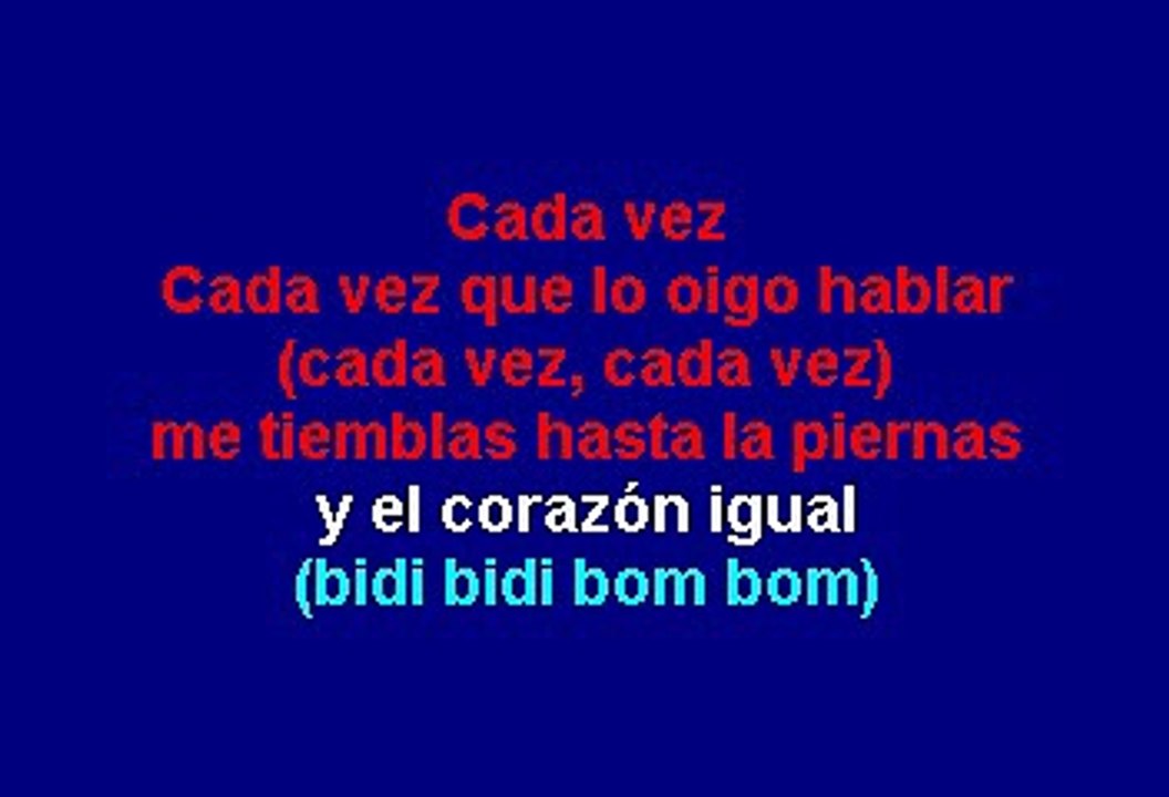 Selena - Bidi bidi bom bom (Karaoke)
