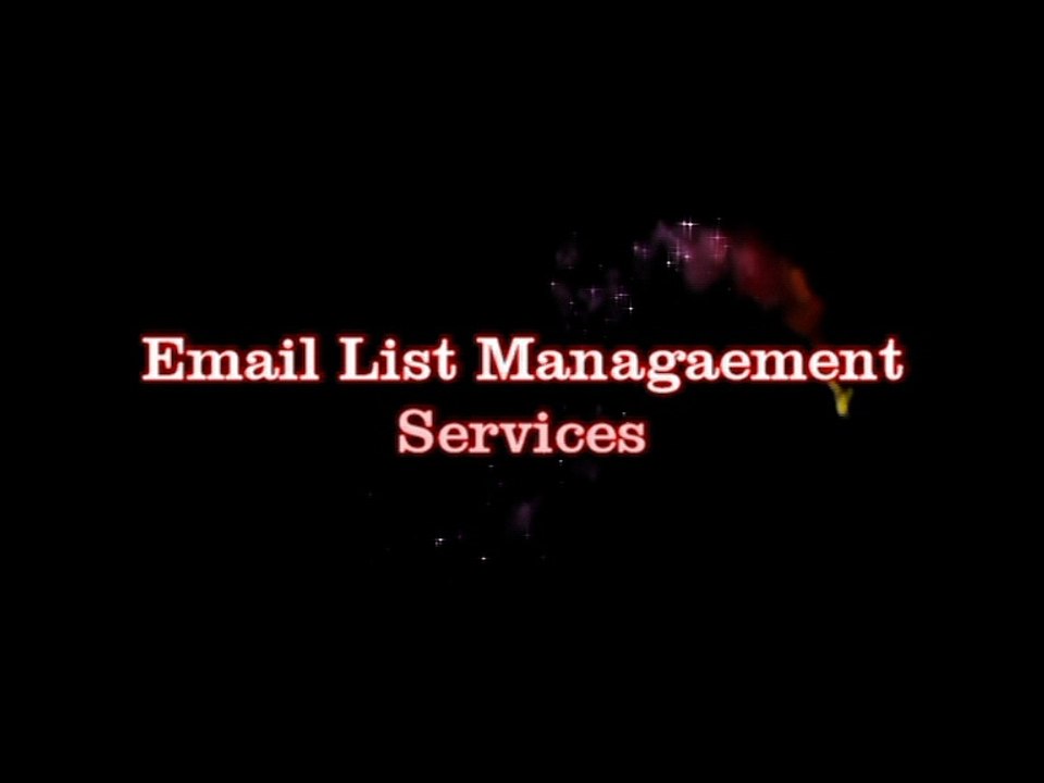 Email List Management Services - Global Email Lists