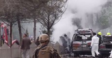 Security Forces on Scene of Kabul Explosion