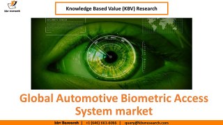 Global Automotive Biometric Access System market