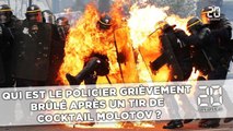 Qui est le policier grièvement brûlé après un tir de cocktail Molotov?