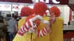 Men Dressed as Ronald McDonald Really Don't Like KFC