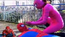 Pink Spidergirl KIDNAPPED! Spiderman KISSING Spidergirl Fun Princess & Heroes Vi