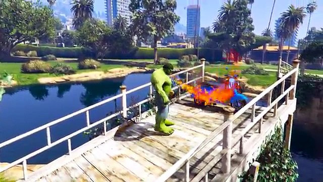 JOKER Cook BURGER McDONALDS PRANK! HULK and Spiderman video cartoon for kids nursery rhyme