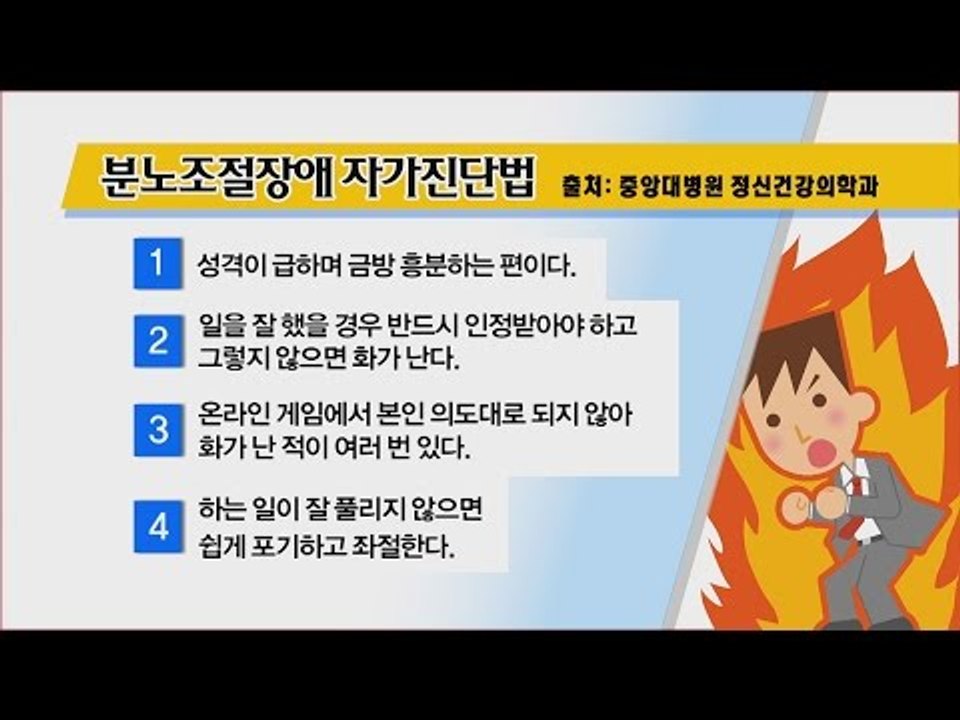 설마 나도? 분노조절장애 자가 진단법! [광화문의 아침] 280회 20160722
