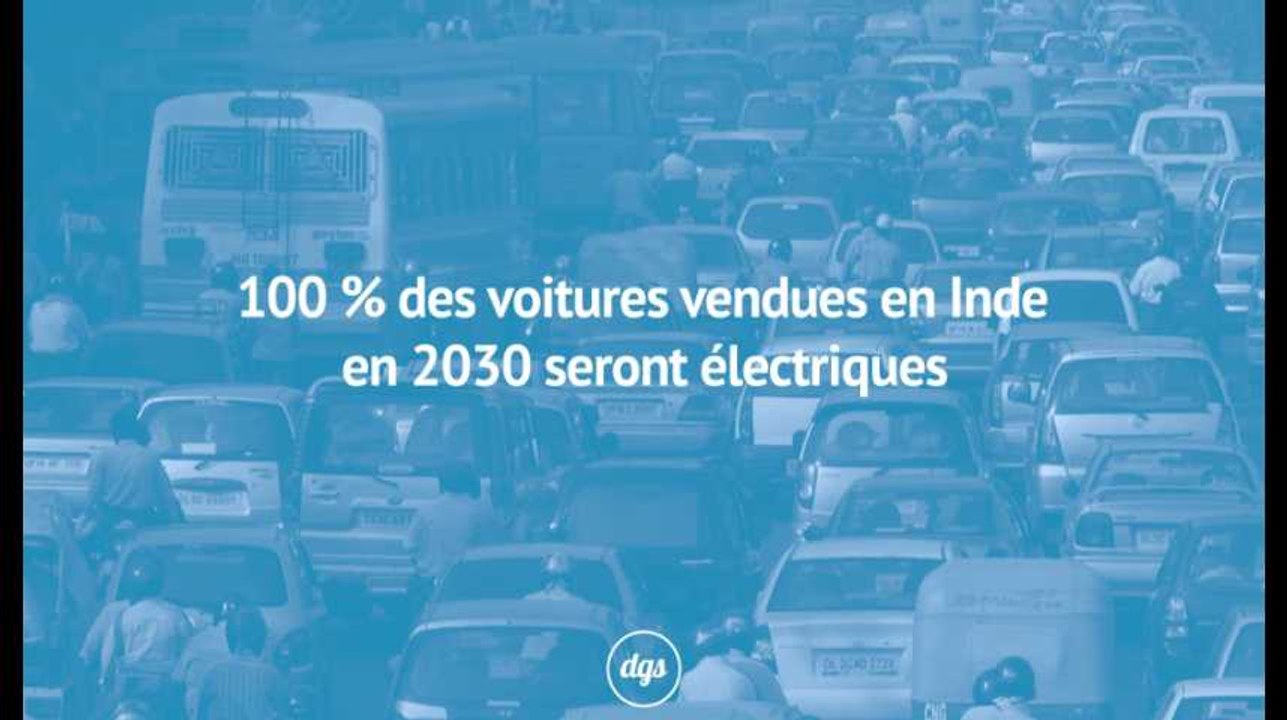 100 % des voitures vendues en Inde en 2030 seront électriques