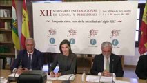 La Reina Letizia inaugura seminario sobre lenguaje claro en San Millán