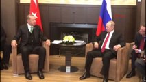 Cumhurbaşkanı Erdoğan ve Putin Başbaşa Görüştü