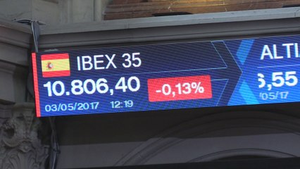 El Ibex 35 cae un 0,13% pero logra mantener los 10.800 puntos