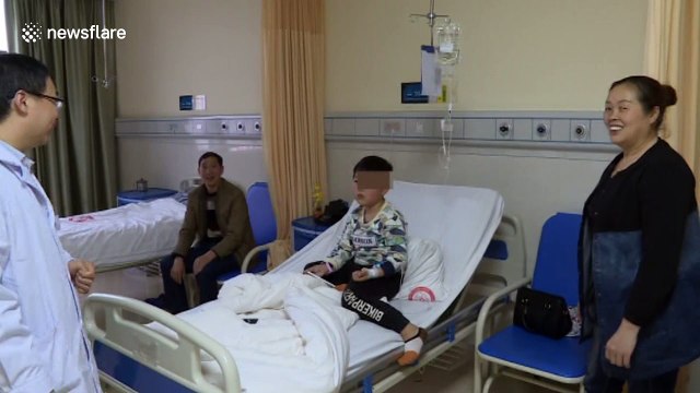 Doctor removes germinated plant seed stuck in boy's ear