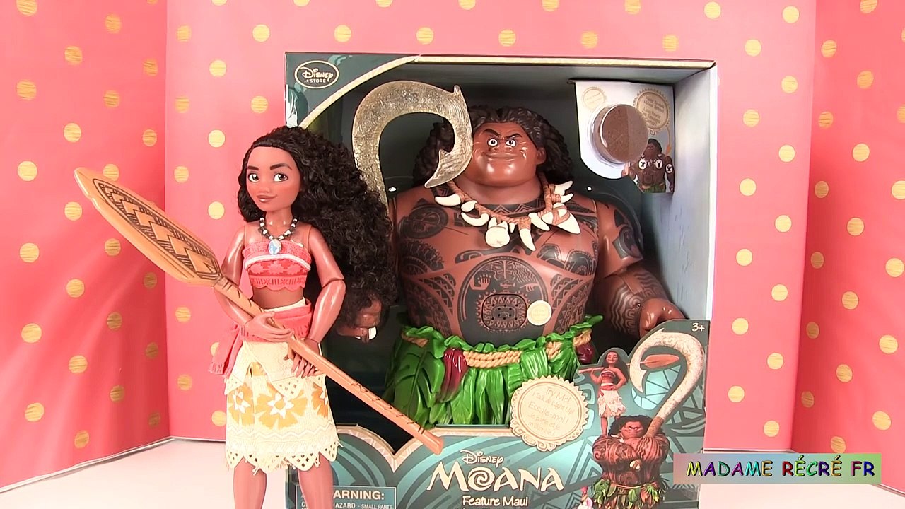 Vaïana Légende du bout du monde Poupée Maui Figurines Disney Store - video  Dailymotion
