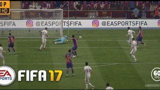 FIFA 17|FC Barcelona vs Real Madrid highlights|PC/XBoX/PS4 Gameplay 2017[720p]60fps