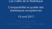 Café de la statistique - Comparabilité et qualité des statistiques européennes - 19 avril 2017