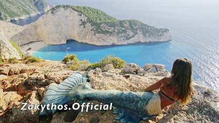 Mermaid Sirene on the Zakynthos island