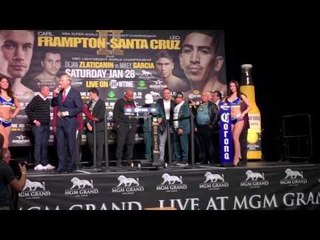 Mikey Garcia Dejan Zlaticanin at the weigh in - esnews boxing