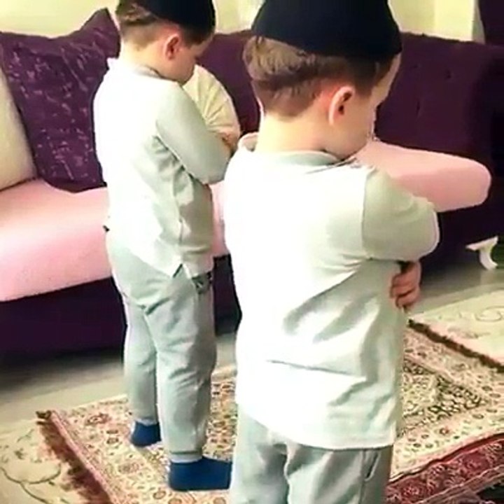 Two boys lets pray together Amazing