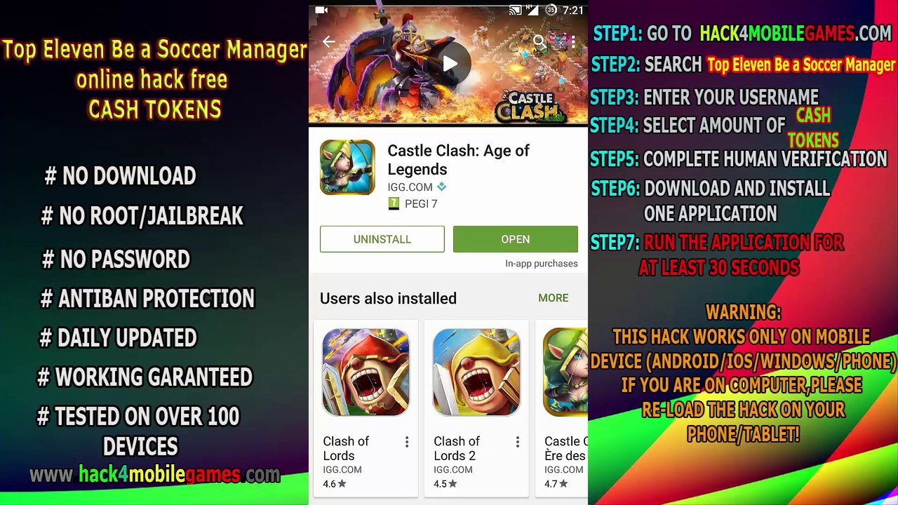 Top Eleven Be a Soccer Manager hack aptoide