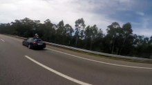 Amazing Moto Accident (A28, Portugal)