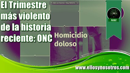Enero-Marzo de 2017, el más violento de la historia reciente Observatorio Nacional Ciudadano