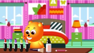 Gummy Bear Make-up prank  Surprise Eggs Play Doh Nursery Rhymes