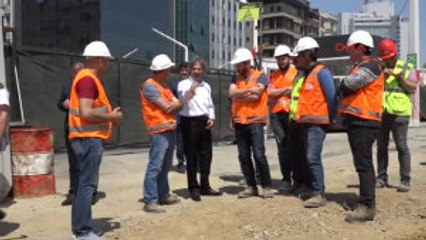 Demircan'dan Taksim Meydanı'ndaki Cami Şantiyesinden Inceleme