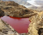Kahramanmaraş'ta Gölet Kızıla Boyandı