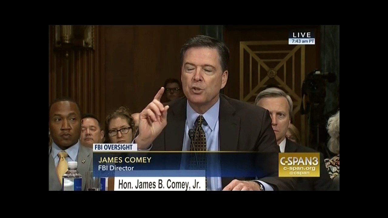 "Oh God": Sen. Diane Feinstein can be heard after Comey says he sent a "private" letter on Clinton email investigation