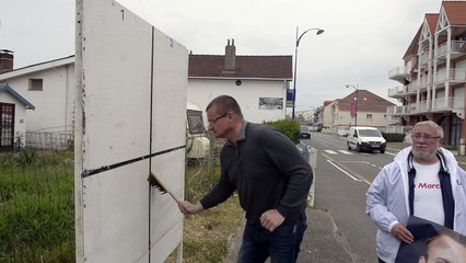 Hauts de France, sur les traces des colleurs d'affiche d'Emmanuel Macron