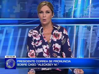 Presidente Correa se pronuncia sobre caso Alecksey M.
